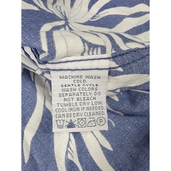 Tampa Bay Rays Shirt Mens Large Blue White MLB Baseball Hawaiian Reyn Spooner - Picture 6 of 10